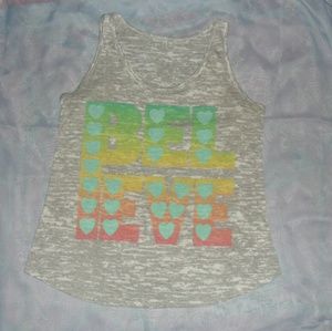 Charlotte Russe "Believe" tank top